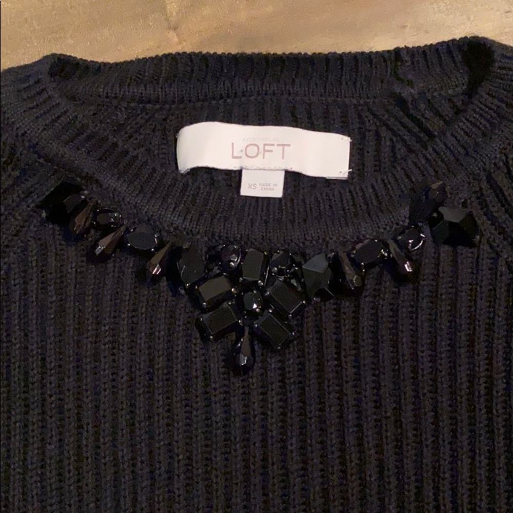 ⭐️Black Jeweled Sweater - Picture 2 of 3